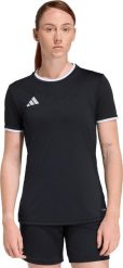 Adidas Koszulka damska adidas Entrada 26 Jersey black JZ2492 XS. Czarne t-shirty damskie Adidas, xs, bez wzorów, z jersey, bez kołnierzyka. Za 79.94 zł.