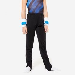 Spodnie do gimnastyki sportowej męskie Domyos. Czarne spodnie sportowe męskie DOMYOS, m, bez wzorów, z elastanu, na fitness i siłownię. Za 69.99 zł.