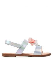 Nelli Blu Sandały CM210901-4 Niebieski. Niebieskie sandały dziewczęce Nelli Blu, ze skóry, bez zapięcia. Za 89.99 zł.