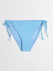 Dół od bikini wiązany po bokach - błękitny. Niebieskie bikini damskie Sinsay, l, bez wzorów. Za 9.99 zł.