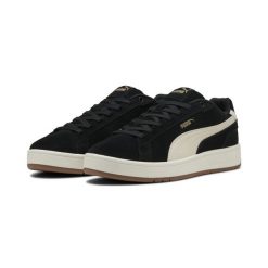 Sneakersy unisex Court Classin Suede PUMA Black Alpine Snow Gold White. Białe obuwie sportowe damskie Puma, bez wzorów, tenisowe. Za 309.00 zł.