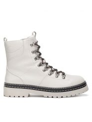 Jenny Fairy Trzewiki HY69790-1 Beżowy. Brązowe botki damskie Jenny Fairy, z materiału, bez obcasa, na płaskiej podeszwie, bez zapięcia. Za 179.99 zł.