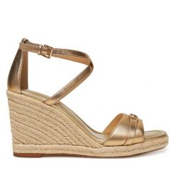 Espadryle MICHAEL Michael Kors. Żółte sandały damskie MICHAEL Michael Kors, bez wzorów, bez obcasa, bez zapięcia. Za 399.99 zł.