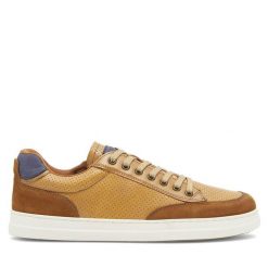 Sneakersy Lasocki Young. Brązowe trampki i tenisówki chłopięce Lasocki Young, bez wzorów, bez zapięcia. Za 129.99 zł.