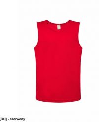 JHK - T-shirt sportowy czerwony S. Czerwone koszulki sportowe męskie JHK, m, bez wzorów, bez kołnierzyka, bez ramiączek. Za 13.96 zł.