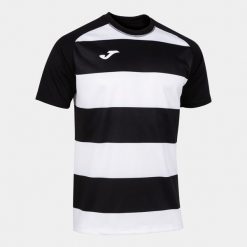 Koszulka Rugby Krótki Rękaw Męska Joma SKRUM II Czarna. Białe t-shirty dla chłopców Joma, bez wzorów, z materiału, bez ramiączek. Za 122.50 zł.