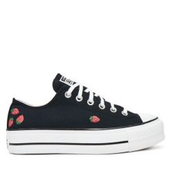 Trampki Converse. Czarne trampki i tenisówki damskie Converse, bez wzorów, retro, bez zapięcia. Za 269.99 zł.