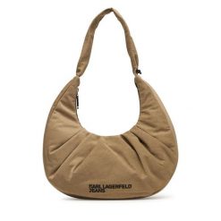 Torebka Karl Lagerfeld Jeans. Brązowe torebki do ręki damskie Karl Lagerfeld Jeans, bez wzorów, z jeansu, klasyczne, bez dodatków. Za 709.99 zł.