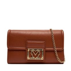 Torebka LOVE MOSCHINO. Brązowe torebki do ręki damskie Love Moschino, bez wzorów, wizytowe, bez dodatków. Za 449.99 zł.