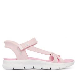 Sandały Skechers. Czerwone sandały dziewczęce Skechers, bez zapięcia. Za 229.99 zł.