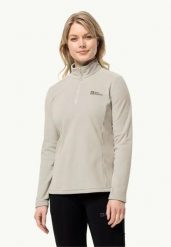 JACK WOLFSKIN Bluza damska Taunus Hz W seal r.L. Czerwone bluzy damskie Jack Wolfskin, l, bez wzorów, z materiału, bez kaptura. Za 139.55 zł.