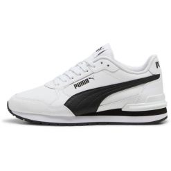 Adidasy Puma St Runner V4 L Jr, Kobiety. Białe obuwie sportowe damskie Puma, bez wzorów, ze skóry ekologicznej, na fitness i siłownię. Za 196.99 zł.