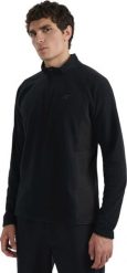 4f Bluza polarowa męska 4F M066 czarna 4FWAW25UFLEM066 20S XL. Czarne bluzy męskie 4f, m, bez wzorów, z polaru, bez kaptura. Za 109.98 zł.