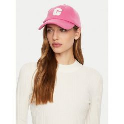 Czapka z daszkiem Guess. Czerwone czapki i kapelusze damskie Guess, z aplikacjami. Za 109.99 zł.