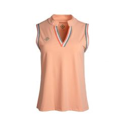 Lekka, oddychająca i szybkoschnąca techniczna koszulka polo PRATO. Czerwone koszulki sportowe damskie IZAS, m, bez wzorów, z nylonu, bez kołnierzyka, bez ramiączek. Za 195.61 zł.