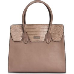 Torebka do ręki we wzór skóry krokodyla bonprix cappuccino. Torebki shopper damskie marki bonprix. Za 79.99 zł.