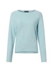Franco Callegari Sweter z dzianiny Kobiety Bawełna niebieski, S. Niebieskie swetry damskie Franco Callegari, s, bez wzorów, z bawełny, eleganckie, bez kołnierzyka, bez ramiączek, bez kaptura. Za 249.95 zł.