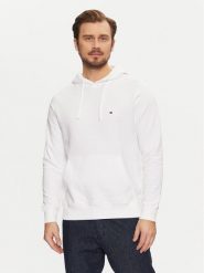 Tommy Hilfiger Bluza Essential MW0MW37235 Biały Regular Fit. Białe bluzy męskie Tommy Hilfiger, l, bez wzorów, z bawełny, bez kaptura. Za 269.99 zł.
