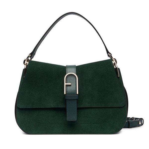 Torebka Furla. Zielone torebki do ręki damskie Furla, bez wzorów, klasyczne, bez dodatków. Za 2,049.00 zł.