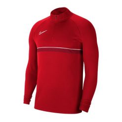 Bluza do piłki nożnej męska Nike Dri-FIT Academy 21 Dril. Białe bluzy męskie Nike, l, bez wzorów, bez kaptura. Za 109.99 zł.