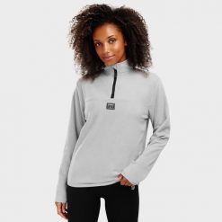 Bluza z cienkiego polaru do sportów zimowych damska Limestone-W. Szare bluzy damskie SIROKO, na zimę, xl, bez wzorów, z polaru, bez kaptura. Za 292.00 zł.