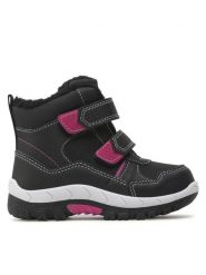 Sprandi Kozaki CP07-3403(III)DZ Czarny. Czarne buty zimowe dziewczęce Sprandi, bez wzorów, ze skóry, bez zapięcia. Za 159.99 zł.