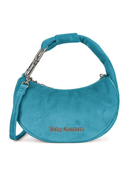 Juicy Couture Torebka BIJXT5311WPO Turkusowy. Niebieskie torebki do ręki damskie Juicy Couture, bez wzorów, z materiału, bez dodatków. Za 299.99 zł.