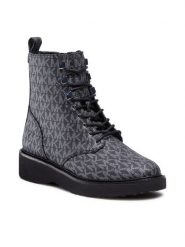 MICHAEL Michael Kors Trapery Haskell Bootie 40F2HSFE5B Czarny. Czarne kozaki damskie MICHAEL Michael Kors, ze skóry. Za 1,319.00 zł.