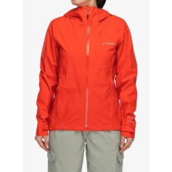 Kurtka damska Columbia Trailborne 2.5L Shell. Czerwone kurtki damskie Scarpa, bez wzorów, z gore-texu, wspinaczkowe. Za 692.99 zł.