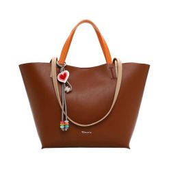 Tamaris Torebka Shopper TAS Keshia Torebki 1 ct Koralowy Damski. Pomarańczowe torby na ramię damskie Tamaris, bez wzorów, z materiału, eleganckie, bez dodatków. Za 275.99 zł.