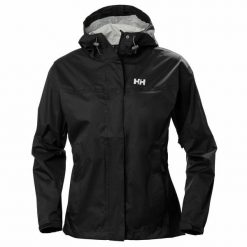 Kurtka przeciwdeszczowa damska Helly Hansen Loke. Czarne kurtki sportowe damskie Helly Hansen, l, bez wzorów, bez kaptura, trekkingowe. W wyprzedaży za 366.25 zł.