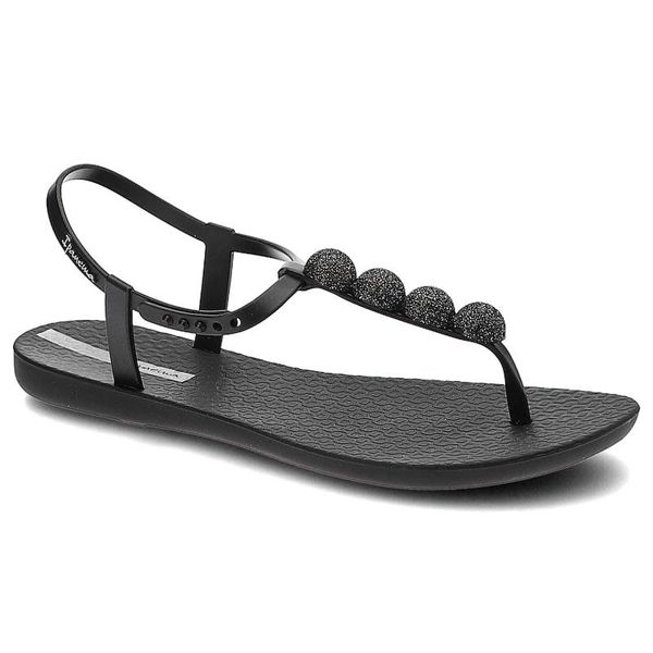 Czarne Sandały Ipanema Wodoodporne Sandały Damskie. Czarne klapki damskie Ipanema, bez wzorów, bez obcasa, bez zapięcia. Za 89.00 zł.