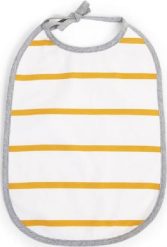 Childhome Childhome Zestaw 2 szt. Śliniaków Jersey Ochre Stripes. Brązowe śliniaki dla dzieci Childhome, bez wzorów, z jersey. Za 99.00 zł.