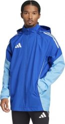 Kurtka męska Adidas Kurtka męska Tiro 25 Competition All-Weather niebieska JI8930 2XL. Niebieskie kurtki męskie Adidas, m, bez wzorów, bez kaptura. Za 378.99 zł.