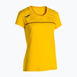 Koszulka do biegania damska Joma Record III. Żółte koszulki sportowe damskie Joma, s, bez wzorów, bez kołnierzyka, bez ramiączek, do biegania. Za 89.99 zł.