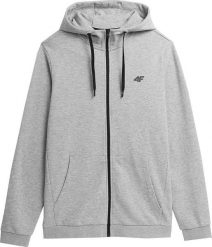 4f Bluza Chłodny Jasny Szary Melanż TSWSM354 r. XXL. Szare bluzy męskie 4f, m, bez wzorów, bez kaptura. Za 111.41 zł.
