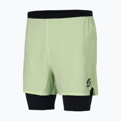 Spodenki do biegania męskie SCOTT Hybrid Endurance Tech. Zielone krótkie spodenki sportowe męskie Scott, l, bez wzorów, z elastanu, do biegania. Za 289.99 zł.