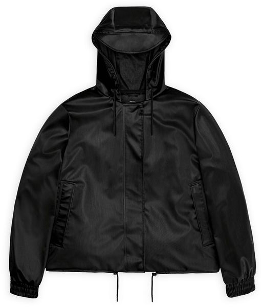 Rains damska kurtka przeciwdeszczowa STRING W JACKET W3 18040 84 BLACK GRAIN L. Czarne kurtki sportowe damskie Rains, l, bez wzorów, bez kaptura. Za 429.99 zł.