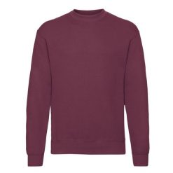 Męska Klasyczna Bluza Wkładana Przez Głowę. Brązowe bluzy męskie Fruit of the Loom, m, bez wzorów, bez kaptura. Za 62.99 zł.