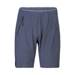 Szorty Hannah Track. Niebieskie krótkie spodenki sportowe męskie Hannah, bez wzorów, wspinaczkowe. W wyprzedaży za 362.35 zł.
