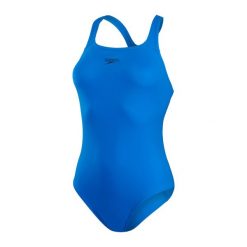 Strój kąpielowy damski Speedo Eco End Medalist. Niebieskie kostiumy jednoczęściowe damskie Speedo, s, bez wzorów, z poliesteru, sportowe, do pływania. Za 119.99 zł.