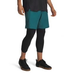 Spodenki krótkie męskie Under Armour Tech Woven Wordmark Short. Czarne krótkie spodenki sportowe męskie Under Armour, m, bez wzorów, z materiału, na fitness i siłownię. Za 137.30 zł.