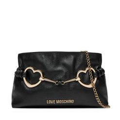 Torebka LOVE MOSCHINO. Czarne torebki do ręki damskie Love Moschino, bez wzorów, wizytowe, bez dodatków. Za 659.99 zł.