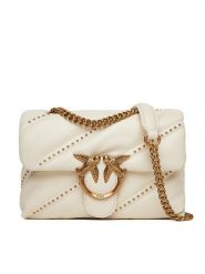 PINKO Torebka Love Puff Mini Cl PE 25 PLTT 100039 A26T Écru. Torebki do ręki damskie Pinko, bez wzorów, ze skóry, wizytowe, bez dodatków. Za 1,259.00 zł.