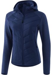 Kurtka damska Erima matelassée. Niebieskie kurtki sportowe damskie Erima, bez wzorów, z materiału, z kapturem, do piłki ręcznej. Za 336.00 zł.