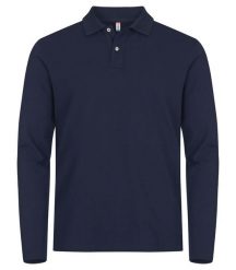 Clique Stretch Premium Polo L/S – koszulka polo z długim rękawem, elastyczna –. Niebieskie bluzki z długim rękawem męskie CLIQUE, l, bez wzorów, z bawełny, eleganckie, bez kołnierzyka. Za 164.05 zł.