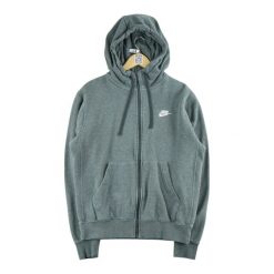 Damska bluza rozpinana na zamek Szara. Szare bluzy damskie Nike, l, bez wzorów, z materiału, z kapturem. Za 136.28 zł.