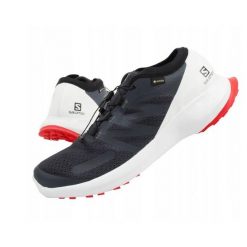 Buty męskie sportowe Salomon Sense Flow 409672 GTX. Białe buty sportowe męskie Salomon, z gore-texu, bez zapięcia, do biegania, gore-tex. Za 259.00 zł.