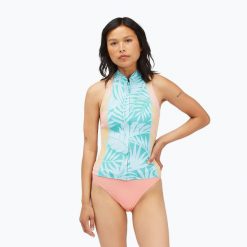 Koszulka neoprenowa Billabong Salty Dayz. Czerwone koszulki sportowe damskie Billabong, xs, bez wzorów, z neoprenu, sportowe, bez kołnierzyka. Za 209.99 zł.
