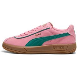 Buty sportowe Puma Club Klassika Sd. Czerwone obuwie sportowe damskie Puma, bez wzorów, z zamszu. Za 254.99 zł.
